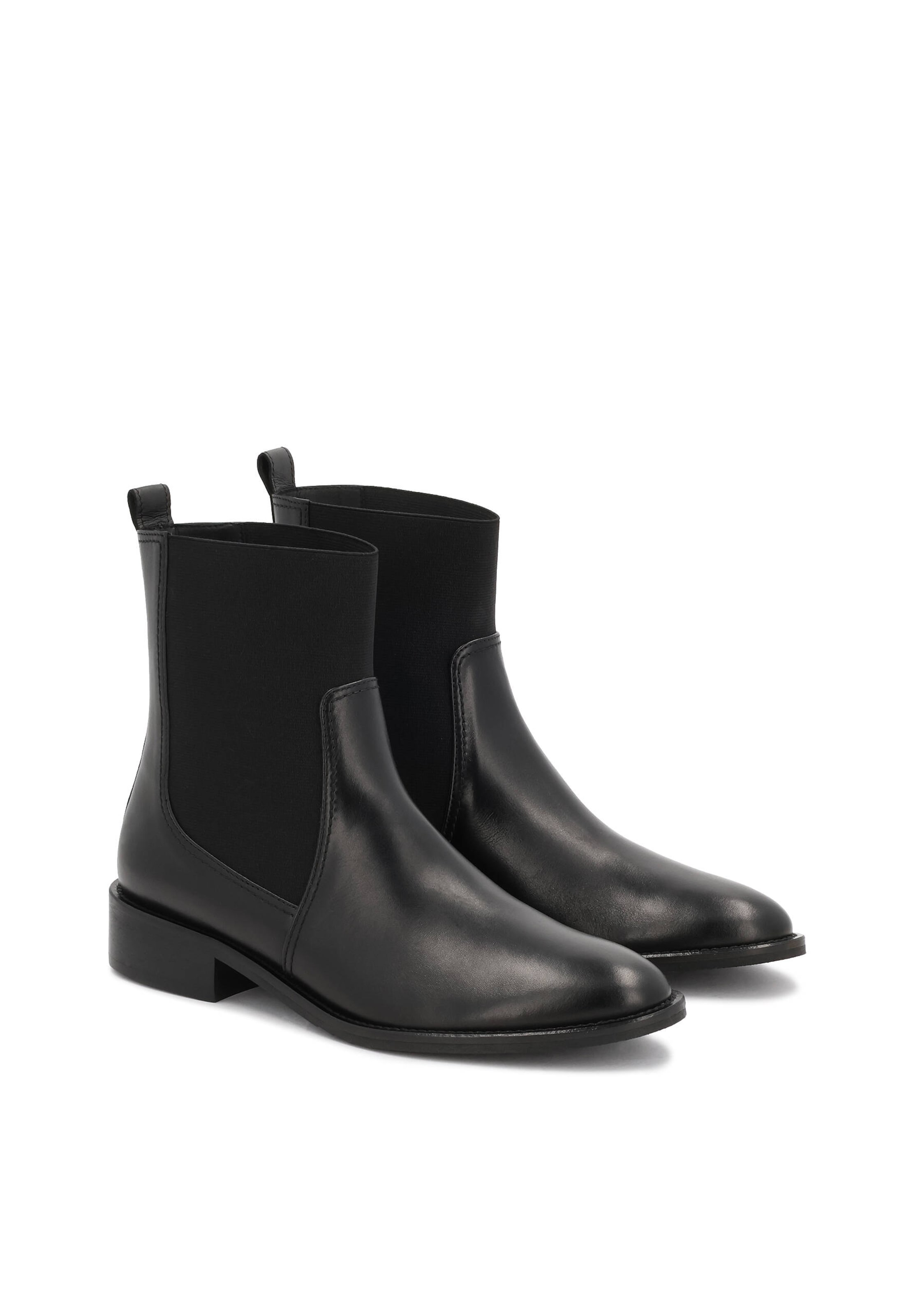 Ghete chelsea de la Kazar pe negru