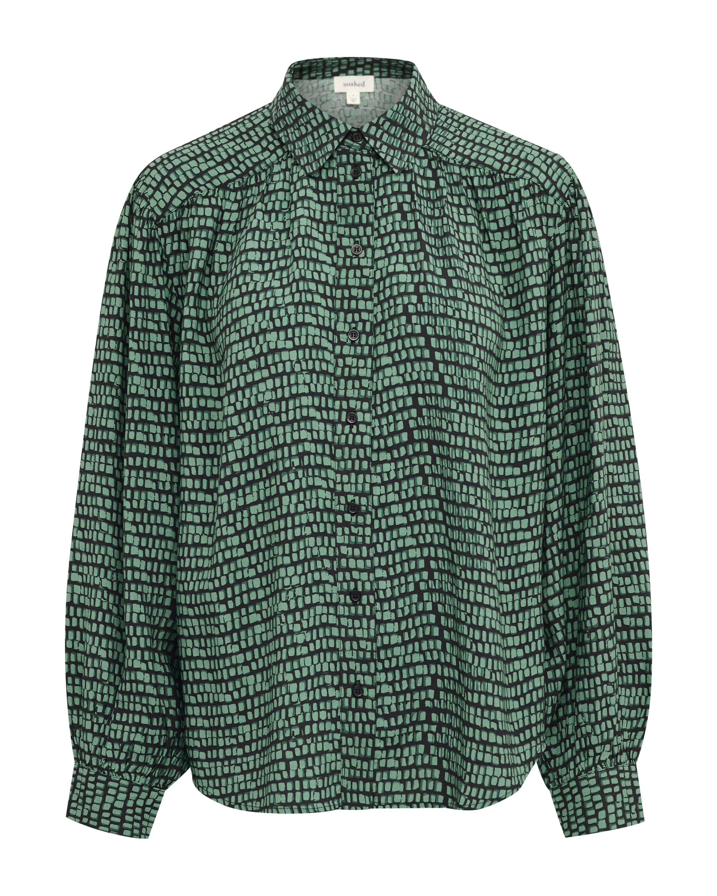 SOAKED IN LUXURY Bluse 'Makena Ebba' i grøn: forside