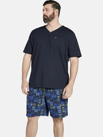 Charles Colby Short Pajamas 'Lord Raul ' in Blue: front