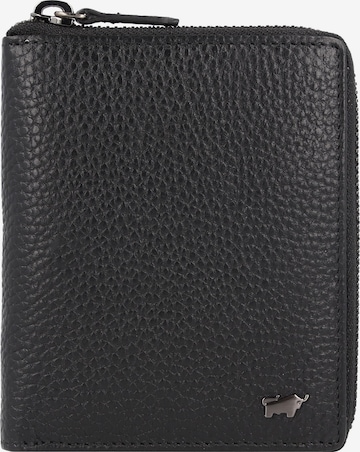 Braun Büffel Wallet 'Theo' in Black: front