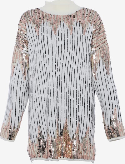 faina Pulover u zlatna / prljavo roza / crna / vuneno bijela, Pregled proizvoda