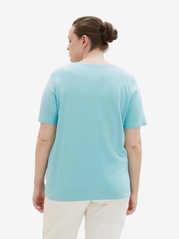 T-shirt Tom Tailor Women + en bleu