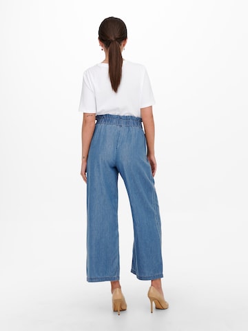 ONLY Wide Leg Jeans 'Bea Caly' in Blau