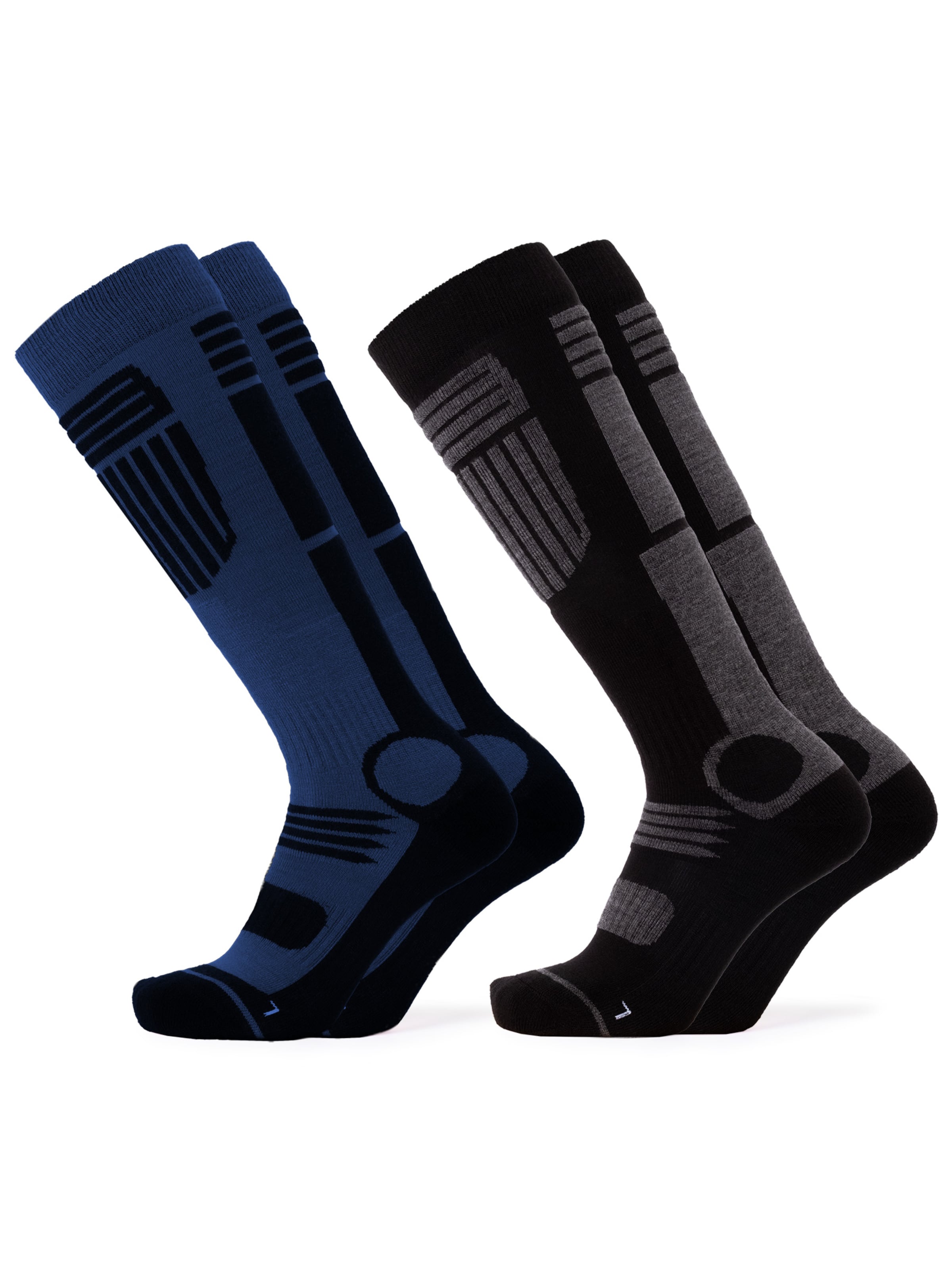 Occulto Skisocken 'Ski Felix' in Grau: Vorderseite