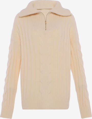 aleva Sweater in White: front