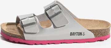 Bayton Pantolette 'Atlas' i silver: framsida