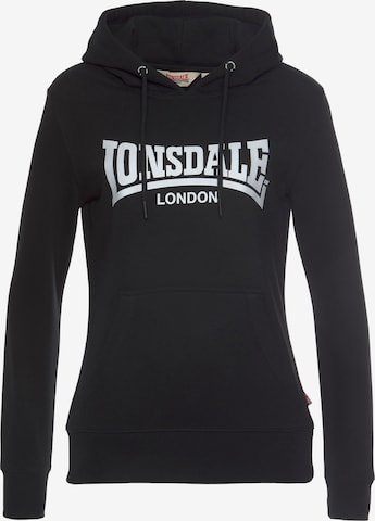 LONSDALE Sweatshirt in Black: front