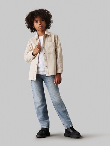 Calvin Klein Jeans Regular Fit Hemd in Beige