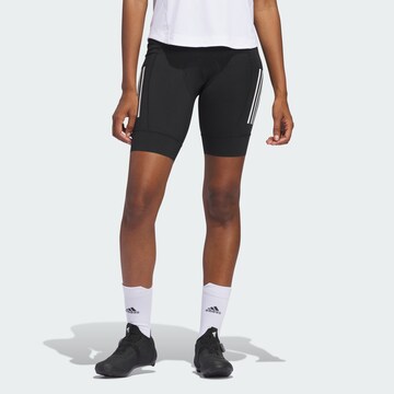 ADIDAS PERFORMANCE Skinny Sportbroek in Zwart: voorkant