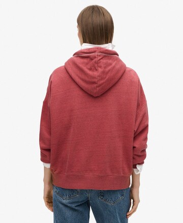 Superdry Sweatshirt 'ESSENTIAL' in Rood