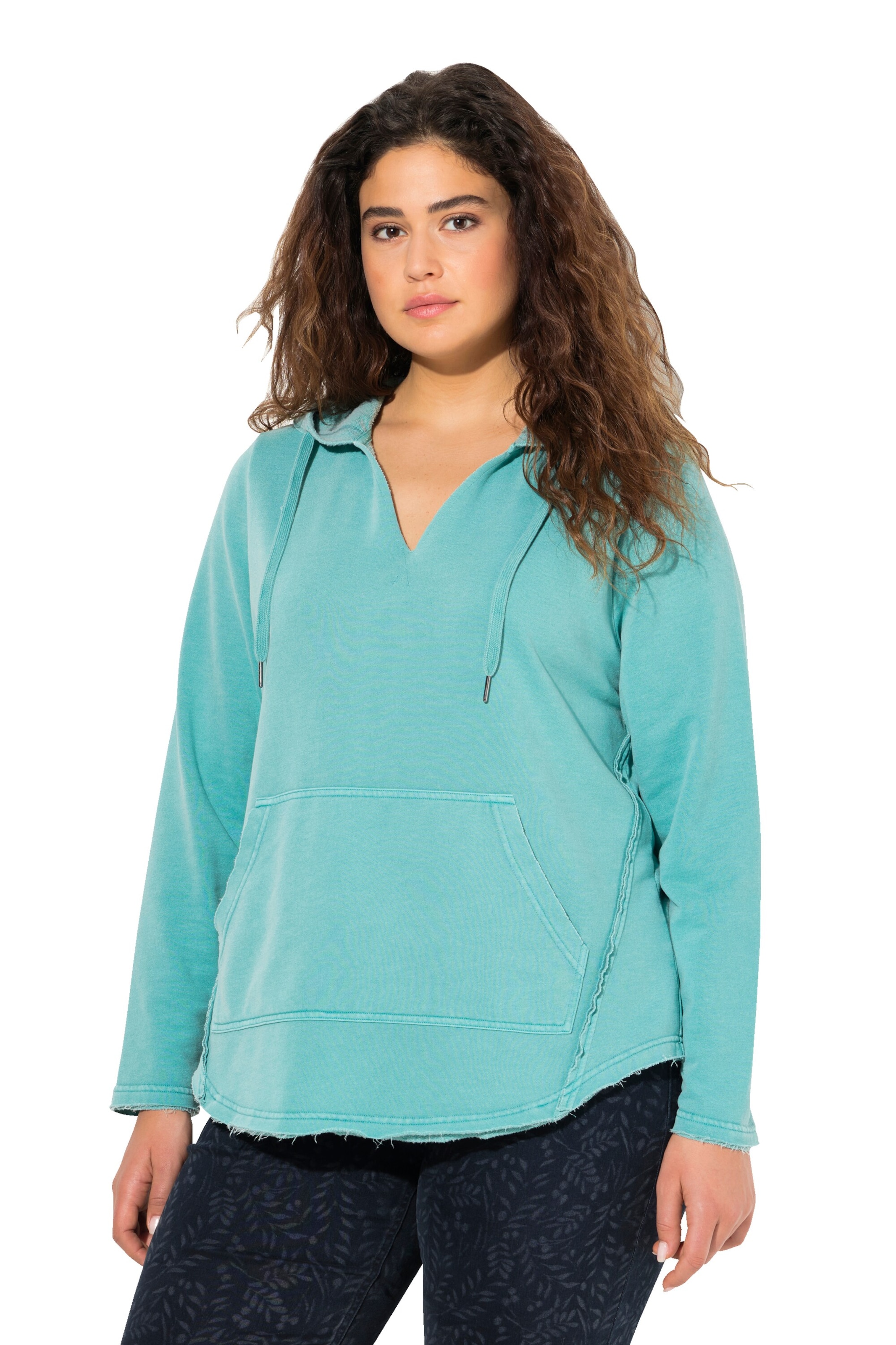 Ulla Popken Sweatshirt in Blue: front