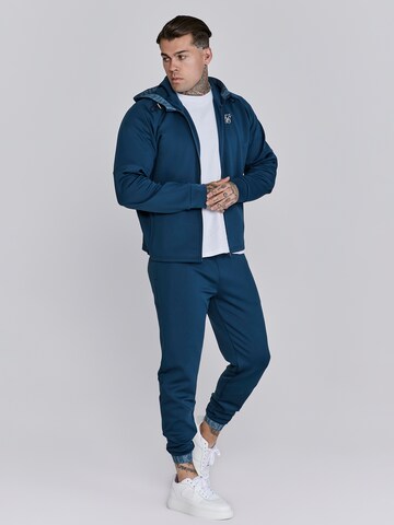 SikSilk Zip-Up Hoodie in Blue