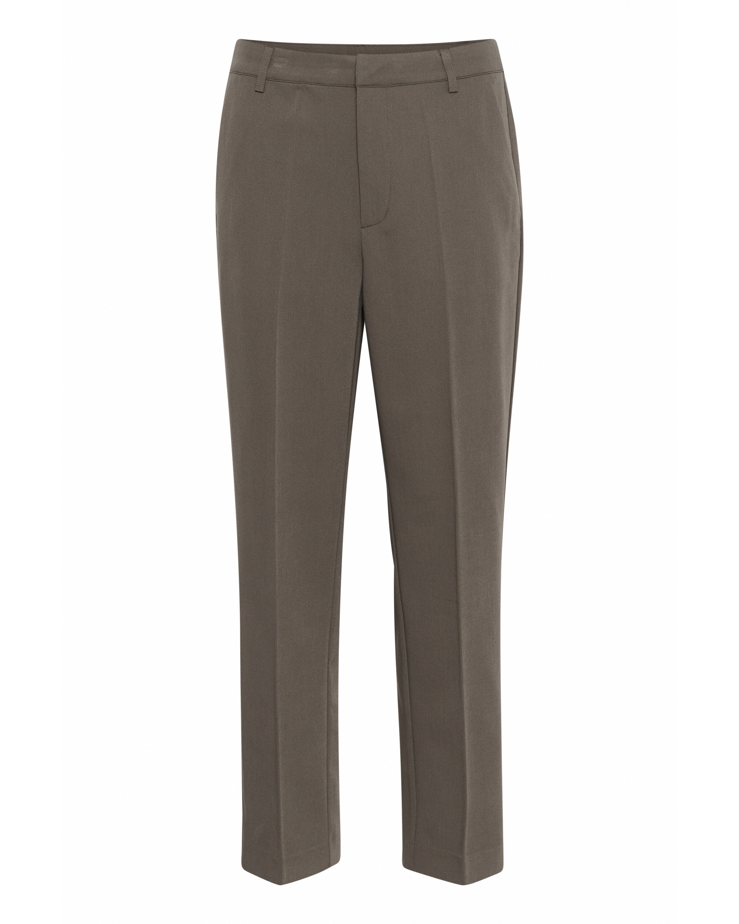 Kaffe regular Bukser med fals 'Sakura' i brun: forside