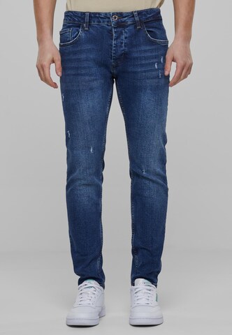 2Y Premium Regular Jeans in Blau: predná strana