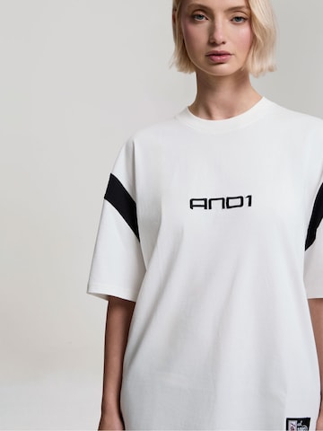 T-shirt 'Dancefloor' AND1 en blanc