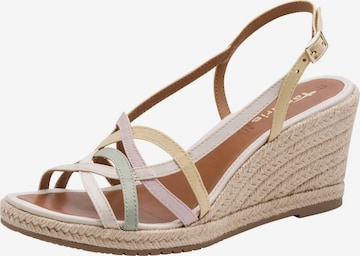Sandales Tamaris en beige : devant