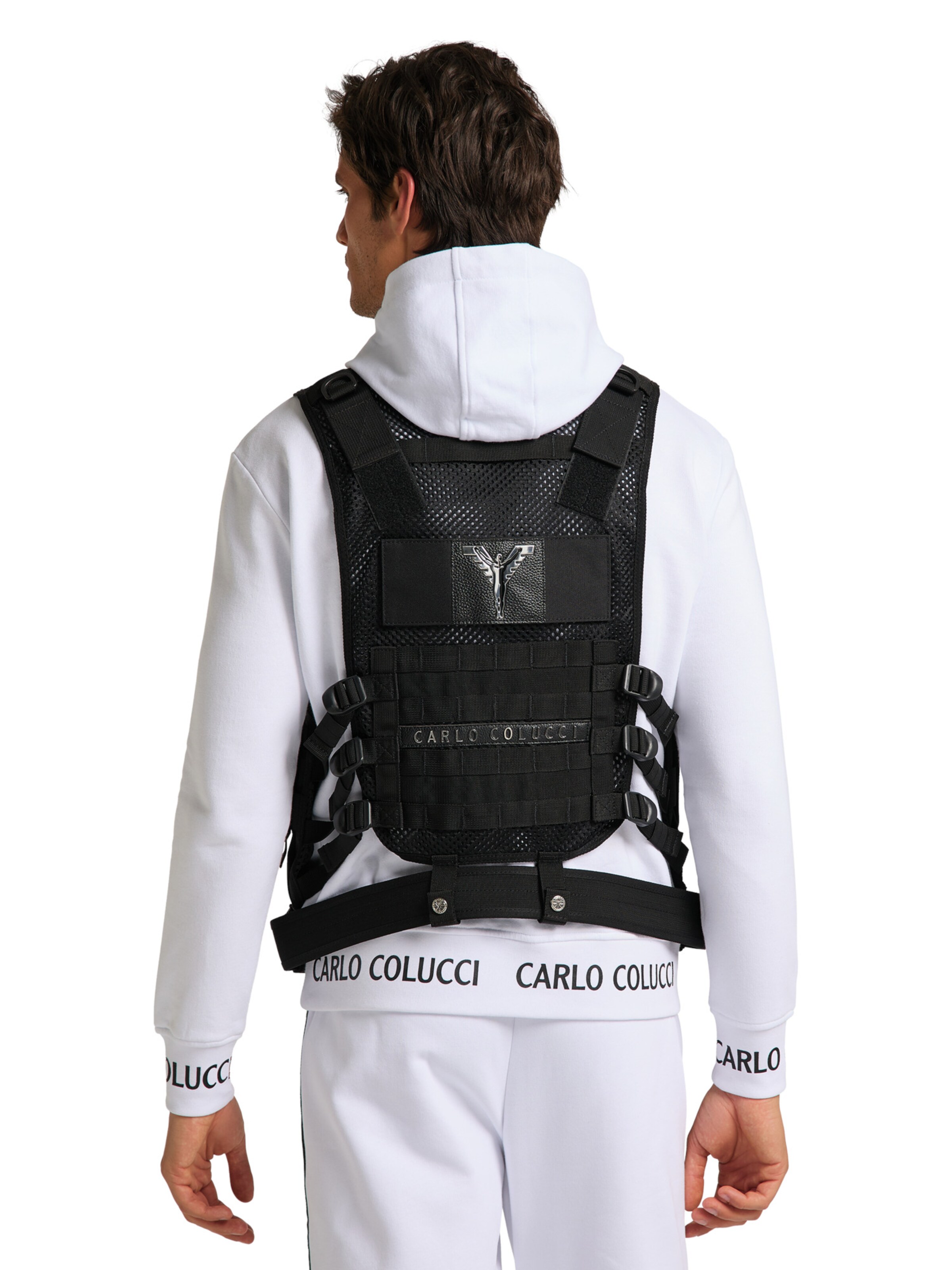 Carlo Colucci Weste 'Colombo' in Schwarz