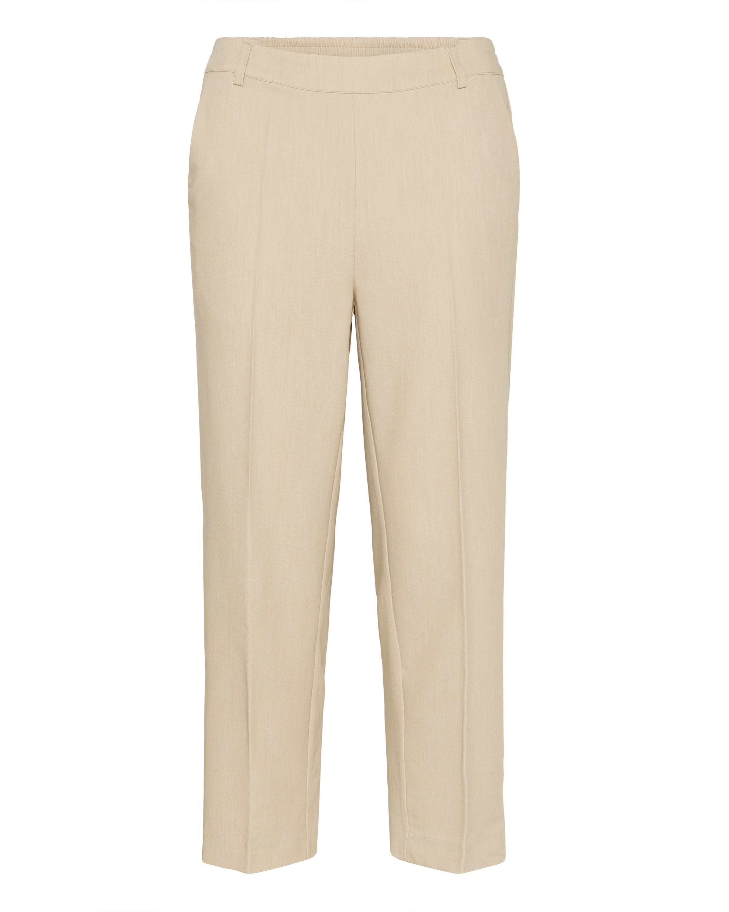 Kaffe Regular Pleated Pants 'KASakura' in Beige: front