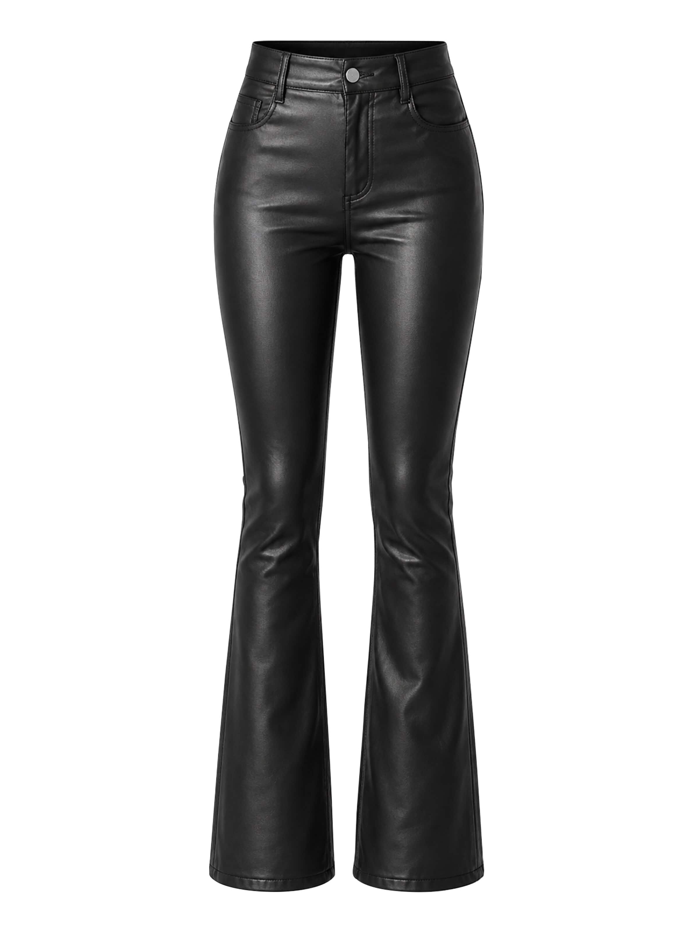 Coupe slim Pantalon MEETWEE en noir : devant