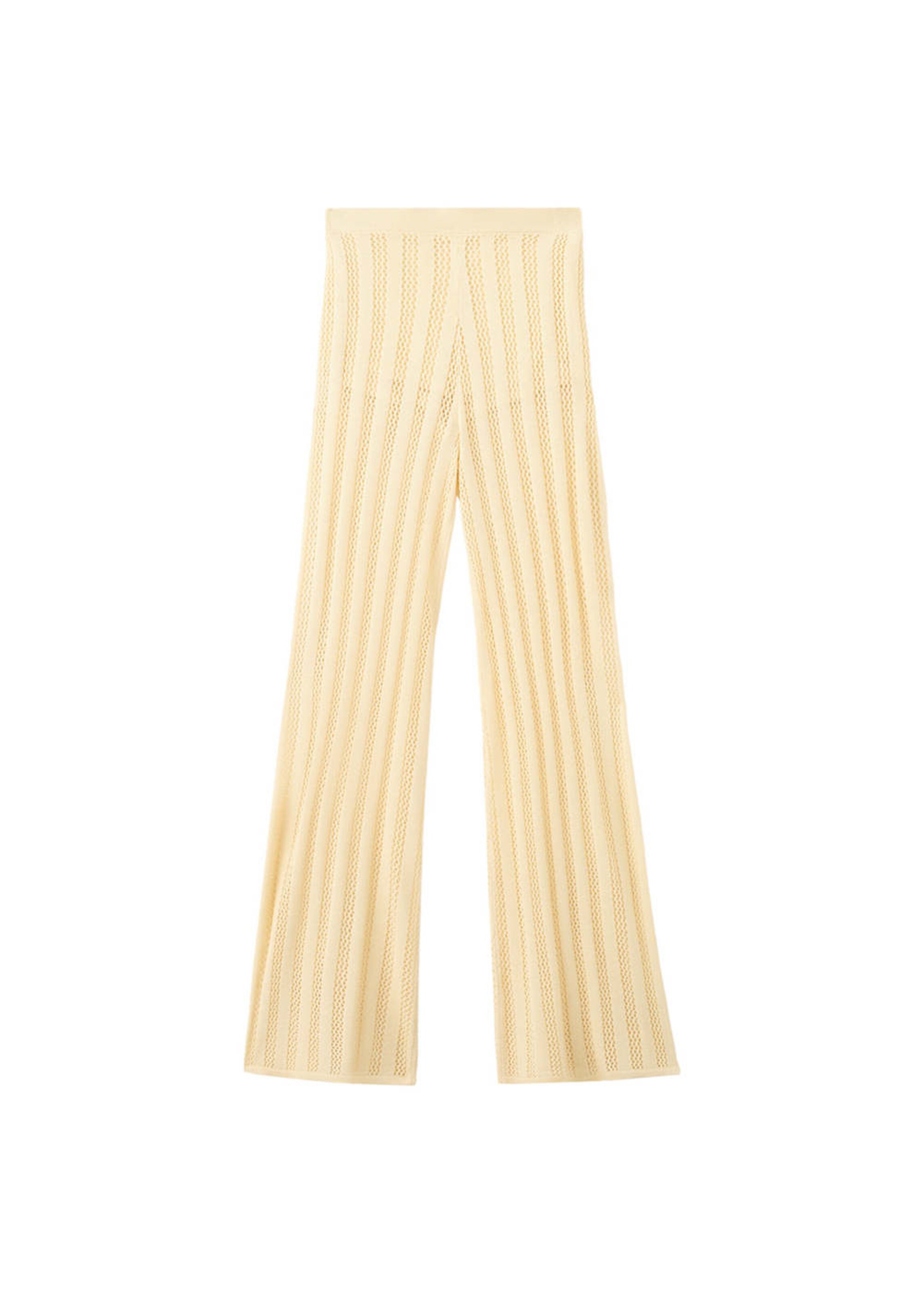 MANGO Regular Hose lolai in Gelb: Vorderseite