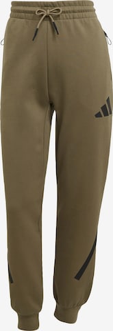 ADIDAS SPORTSWEARTapered Hlače 'Z.N.E.' - smeđa boja: prednji dio