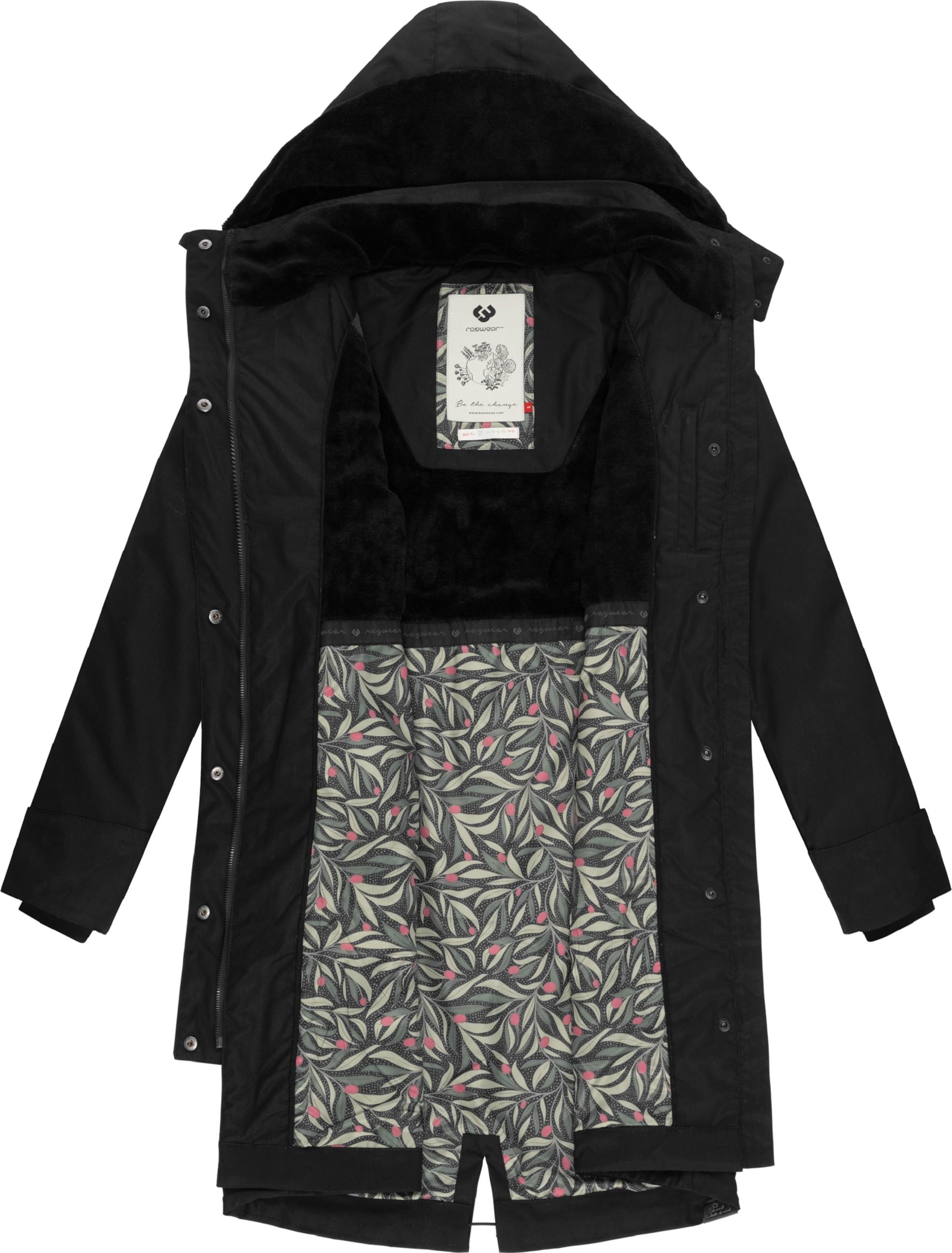 Ragwear Between-seasons coat 'Nicco' in Black