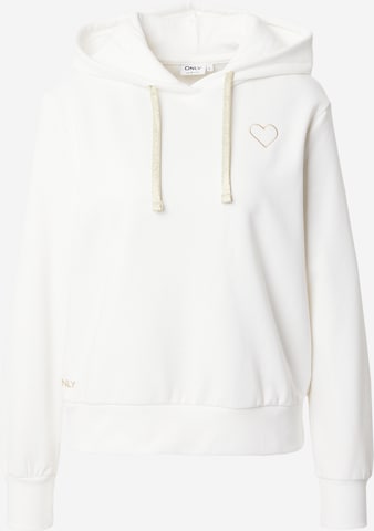 ONLY Sweatshirt 'NOLI' in White: front