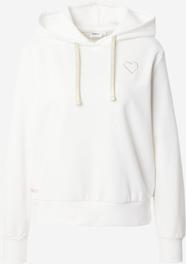 ONLY Sweatshirt 'NOLI' in gold / weiß, Produktansicht