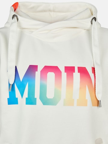 salzhaut Sweatshirt 'Sünn - Moin' in White: front
