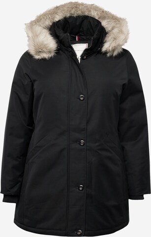 Tommy Hilfiger Curve Winterparka in Zwart: voorkant