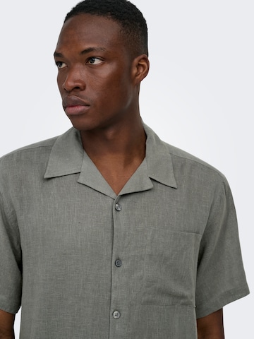 Only & Sons Comfort Fit Πουκάμισο 'ONSLAURENCE' σε γκρι