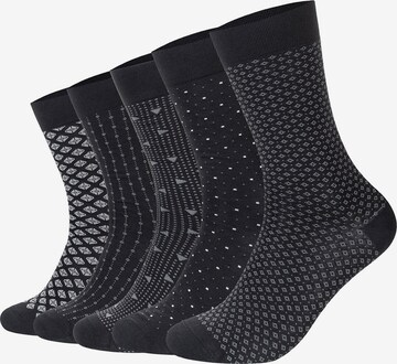camano Socks in Black: front