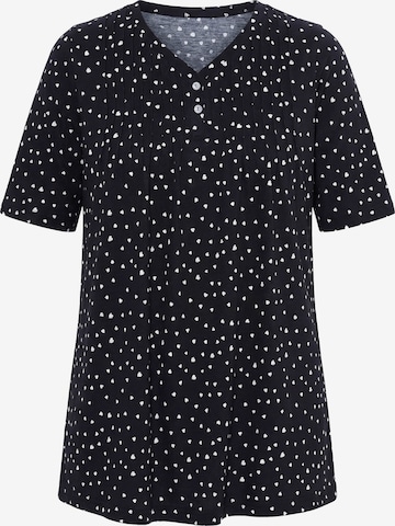 Ulla Popken Shirt in Schwarz: Vorderseite