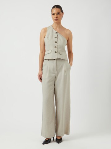 YAS Loose fit Pleat-front trousers 'YASTava' in Grey