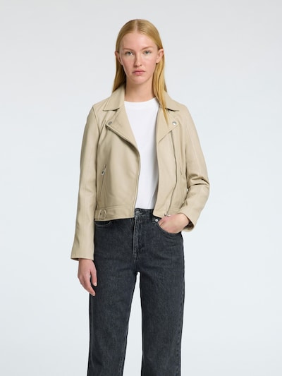 SELECTED FEMME Tussenjas 'Katie' in de kleur Lichtbeige, Productweergave