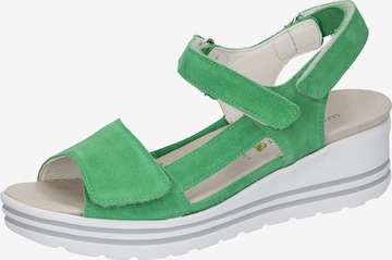 WALDLÄUFER Sandals in Green: front