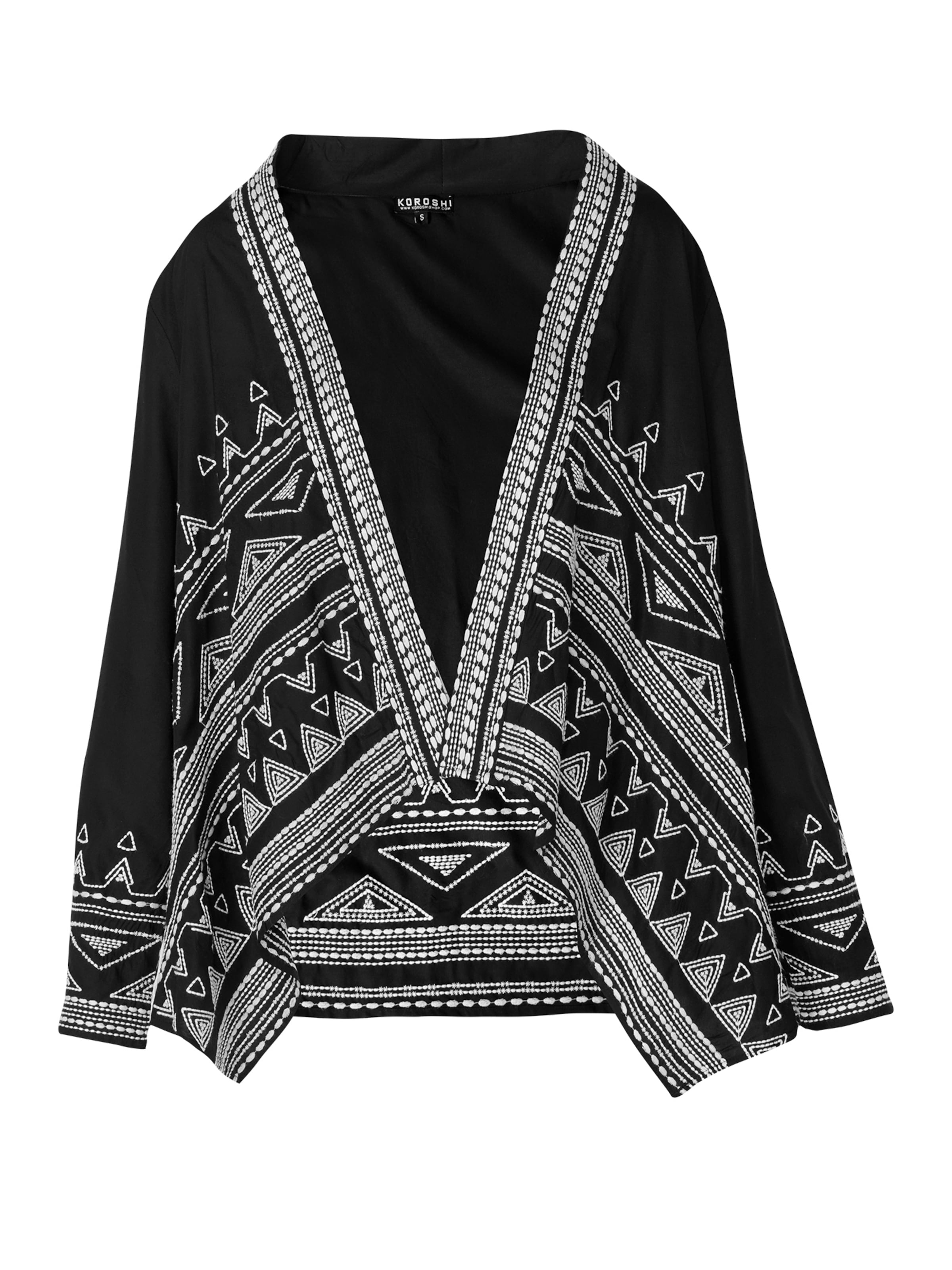 KOROSHI Kimono w kolorze czarny: przód
