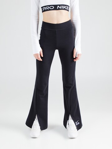 Nike Sportswear Flared Leggings 'Air' in Zwart: voorkant