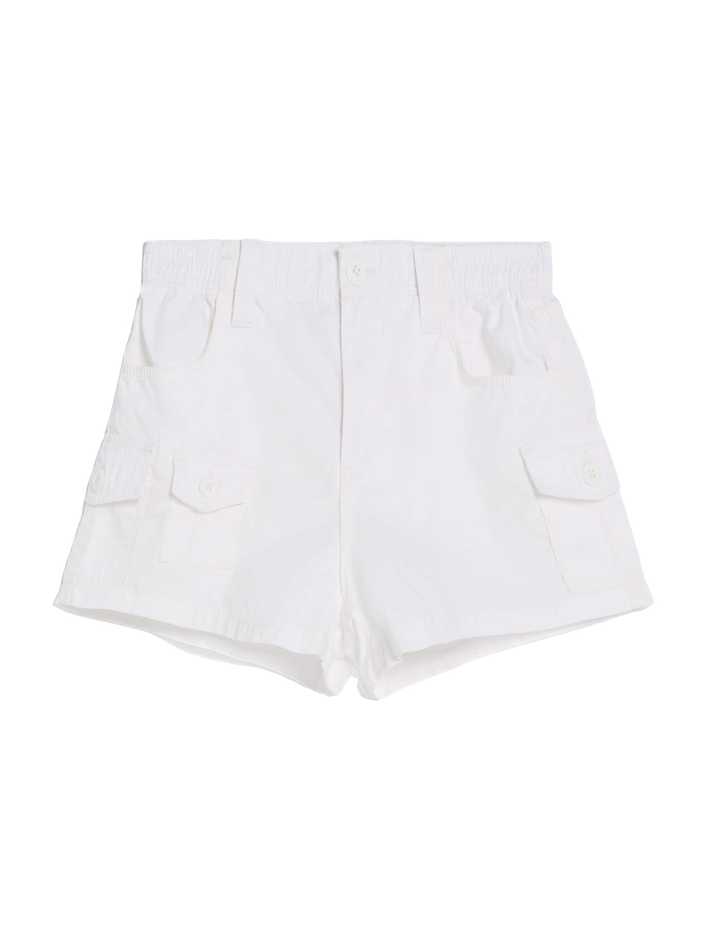 Loosefit Pantaloni cargo di Bershka in bianco: frontale