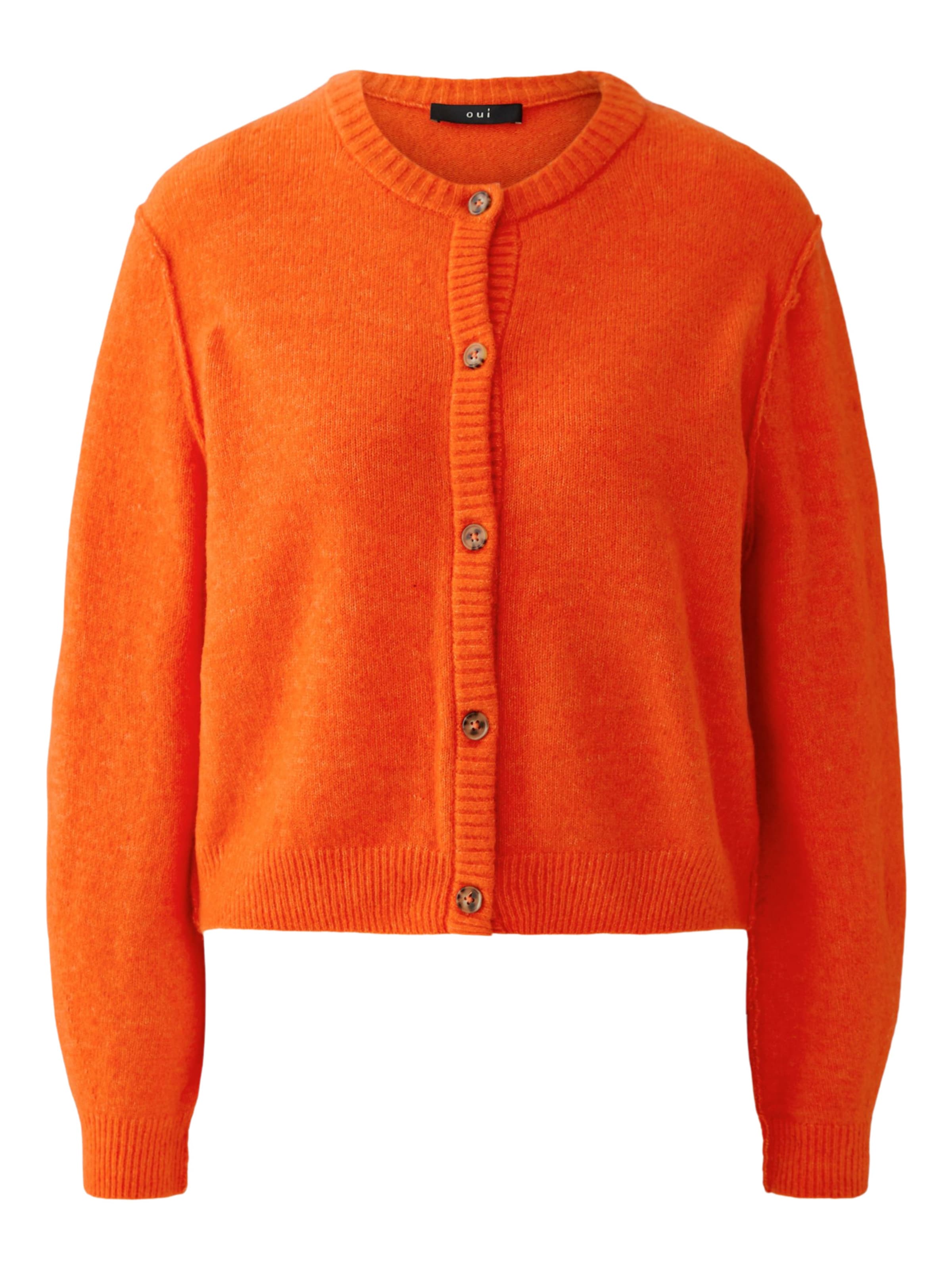 OUI Knit Cardigan 'ILAYA' in Orange: front