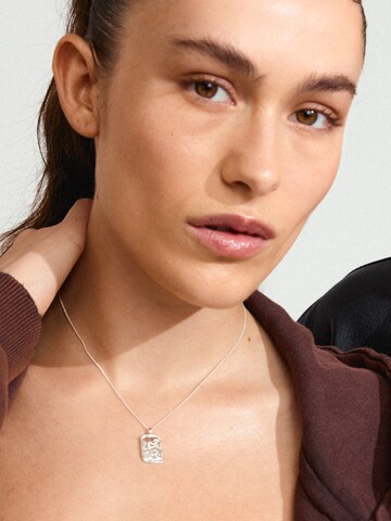 Collana 'Zodiac Sign Aquarius' di Pilgrim in argento: frontale
