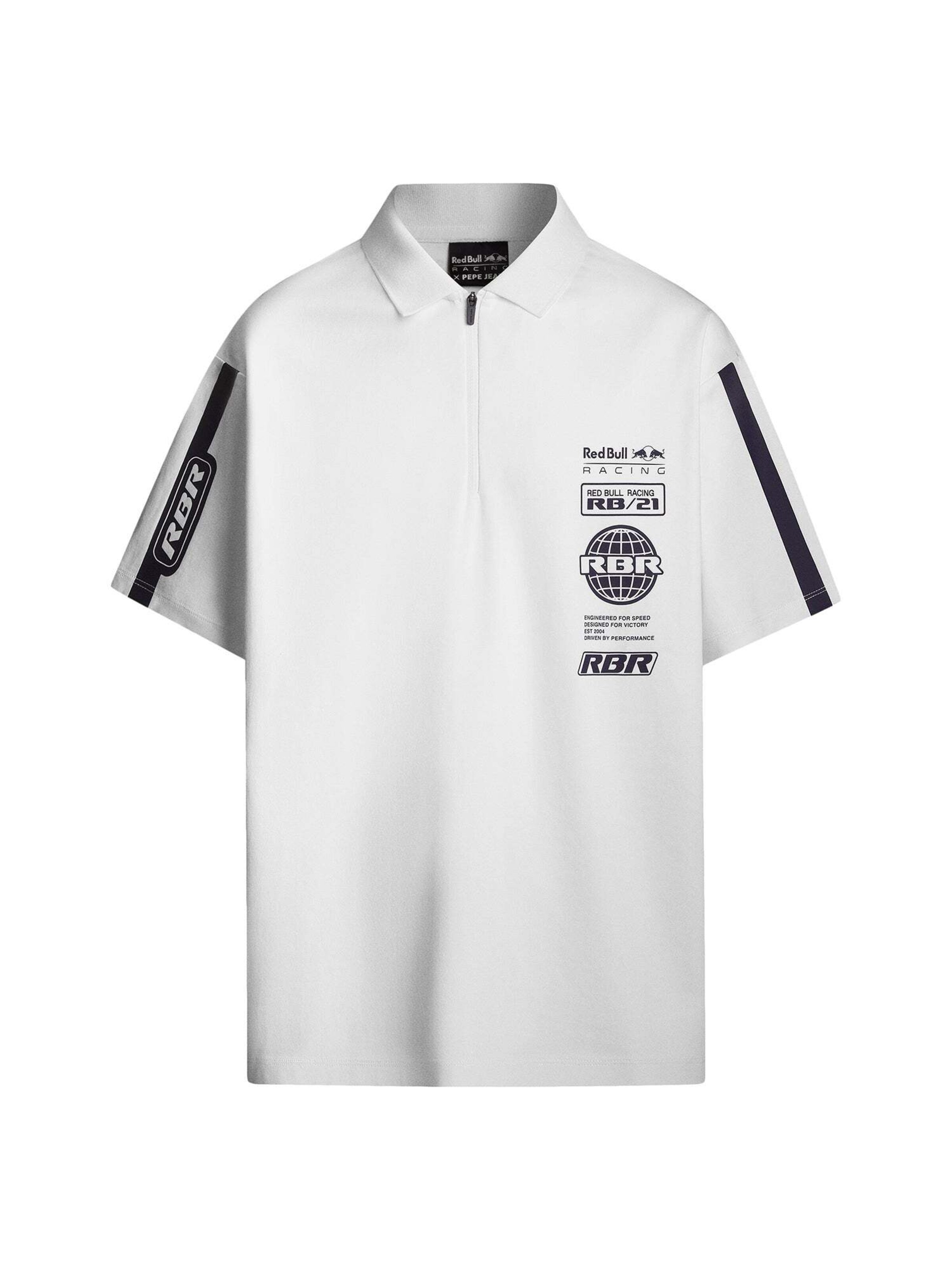 Red Bull Racing x Pepe Jeans Shirt 'Red Bull Racing x Pepe Jeans' in White: front