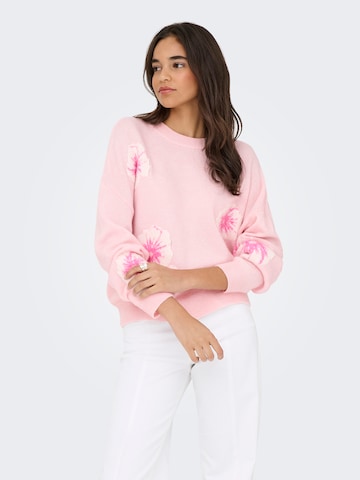 JDY Pulóver 'JDYFLORIS' - rózsaszín