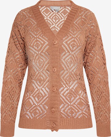 Cardigan Usha en marron : devant