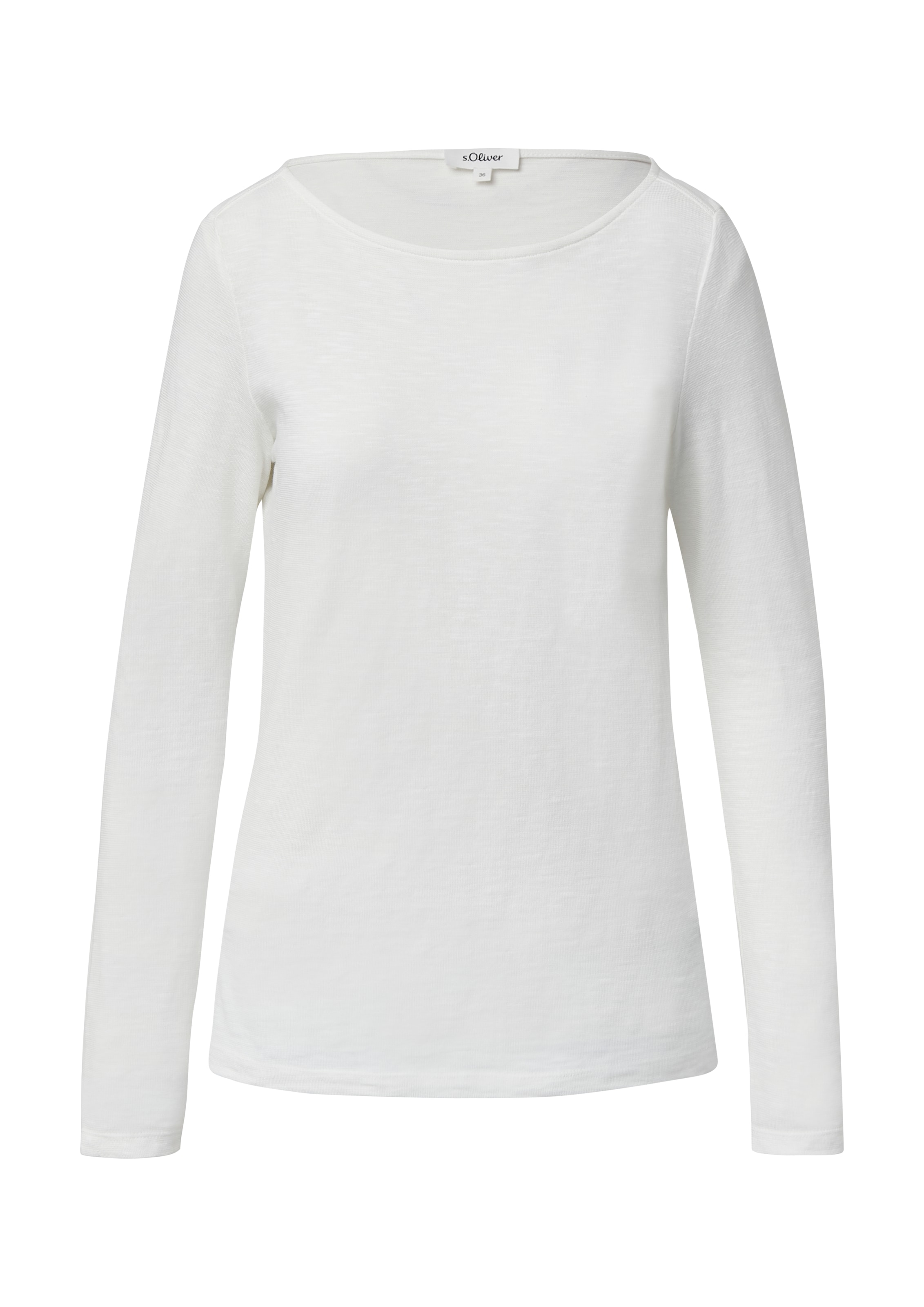 Tricou de la s.Oliver pe alb: față