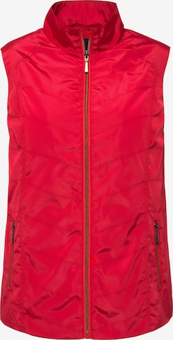 Ulla Popken Bodywarmer in Rood: voorkant