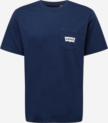 LEVI'S ® Тениска 'Relaxed Graphic Pocket' в синьо: отпред