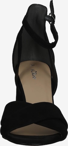 s.Oliver Strap Sandals in Black