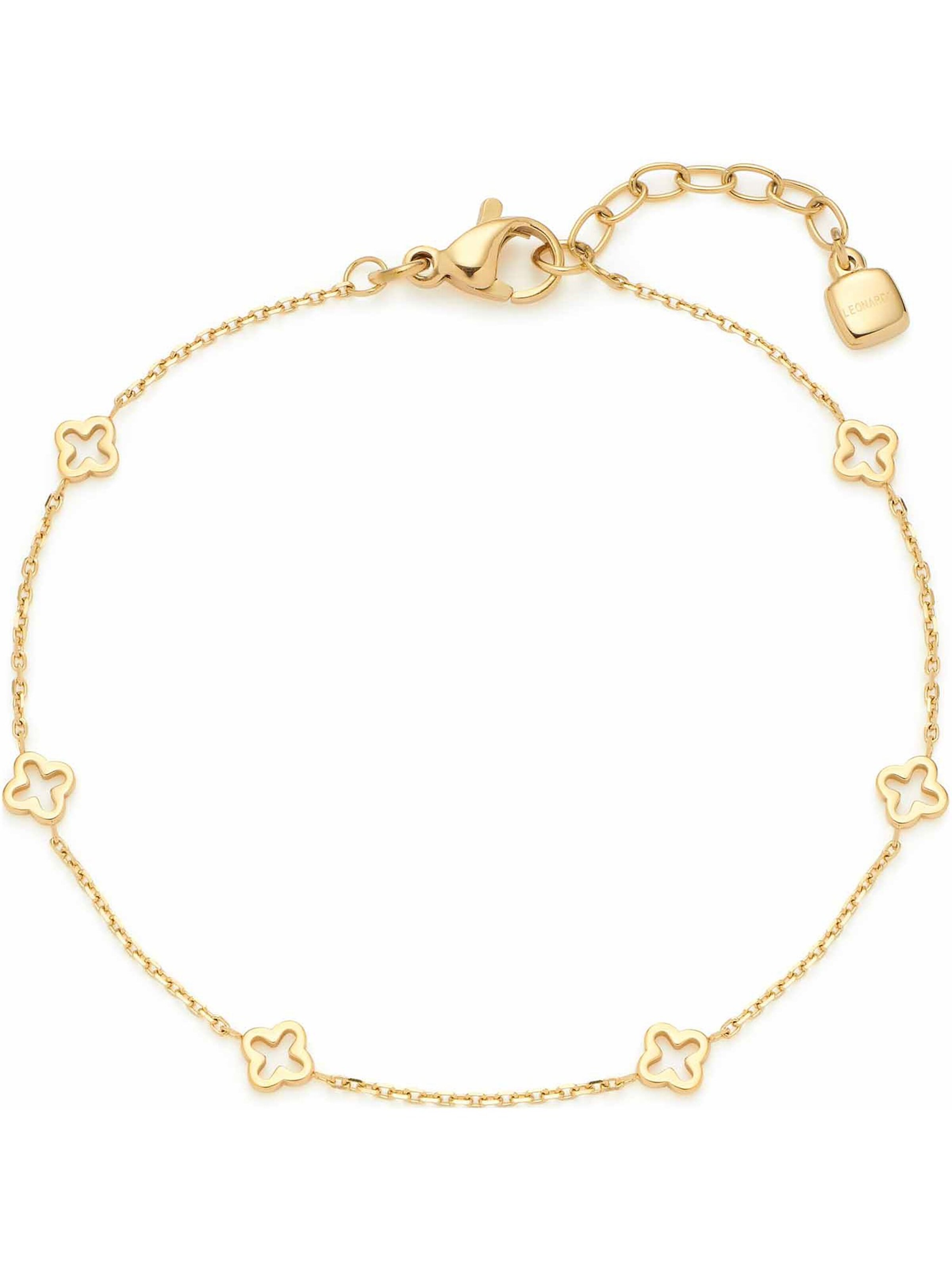 LEONARDO Bracelet in Gold: front