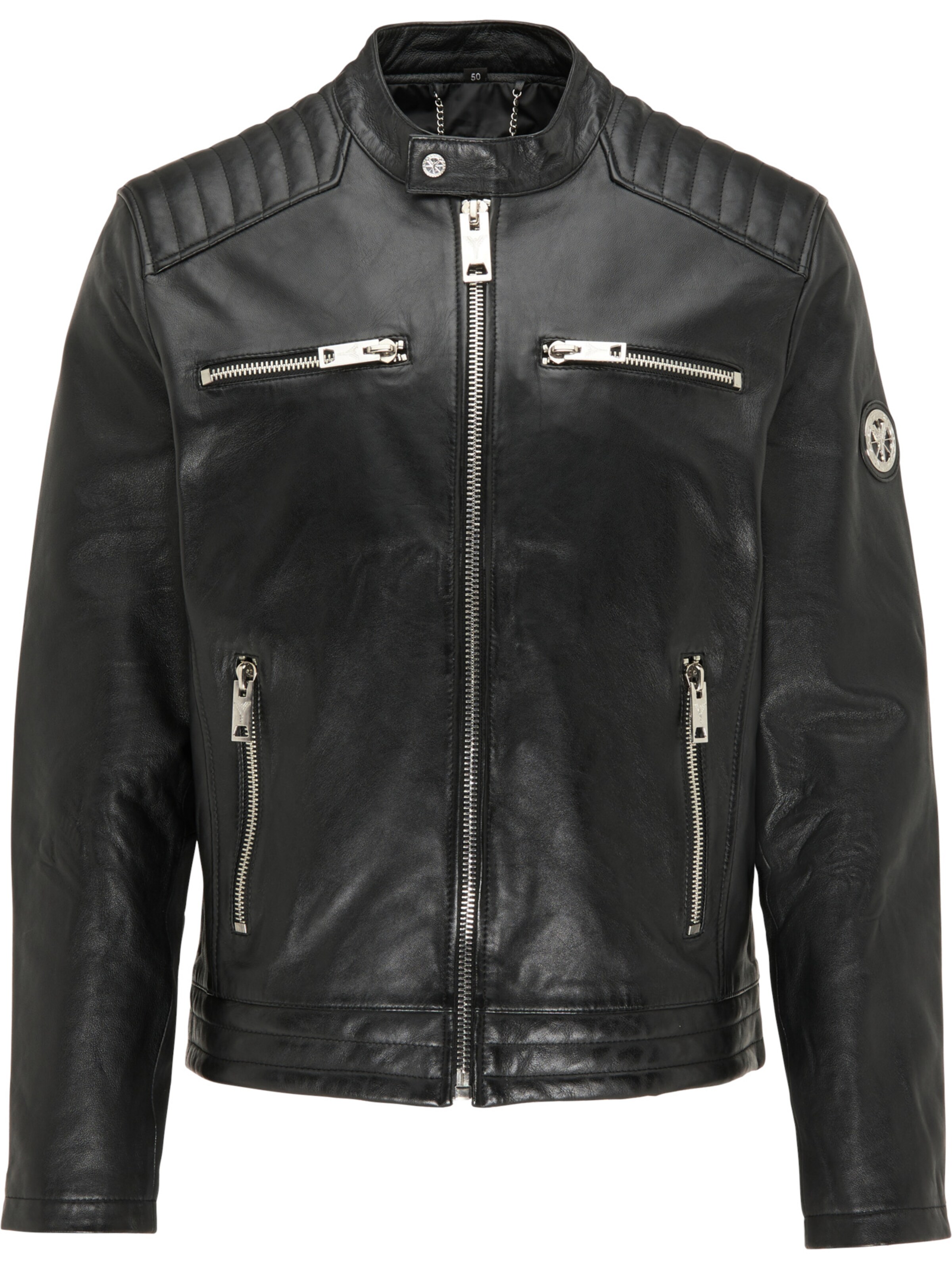 Carlo Colucci Tussenjas 'Cofini' in Zwart: voorkant